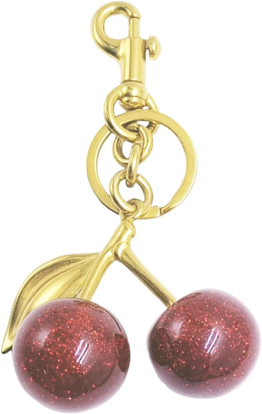 Cherry Keychain Glitter Cherry Bag Charm for Purses Handbags