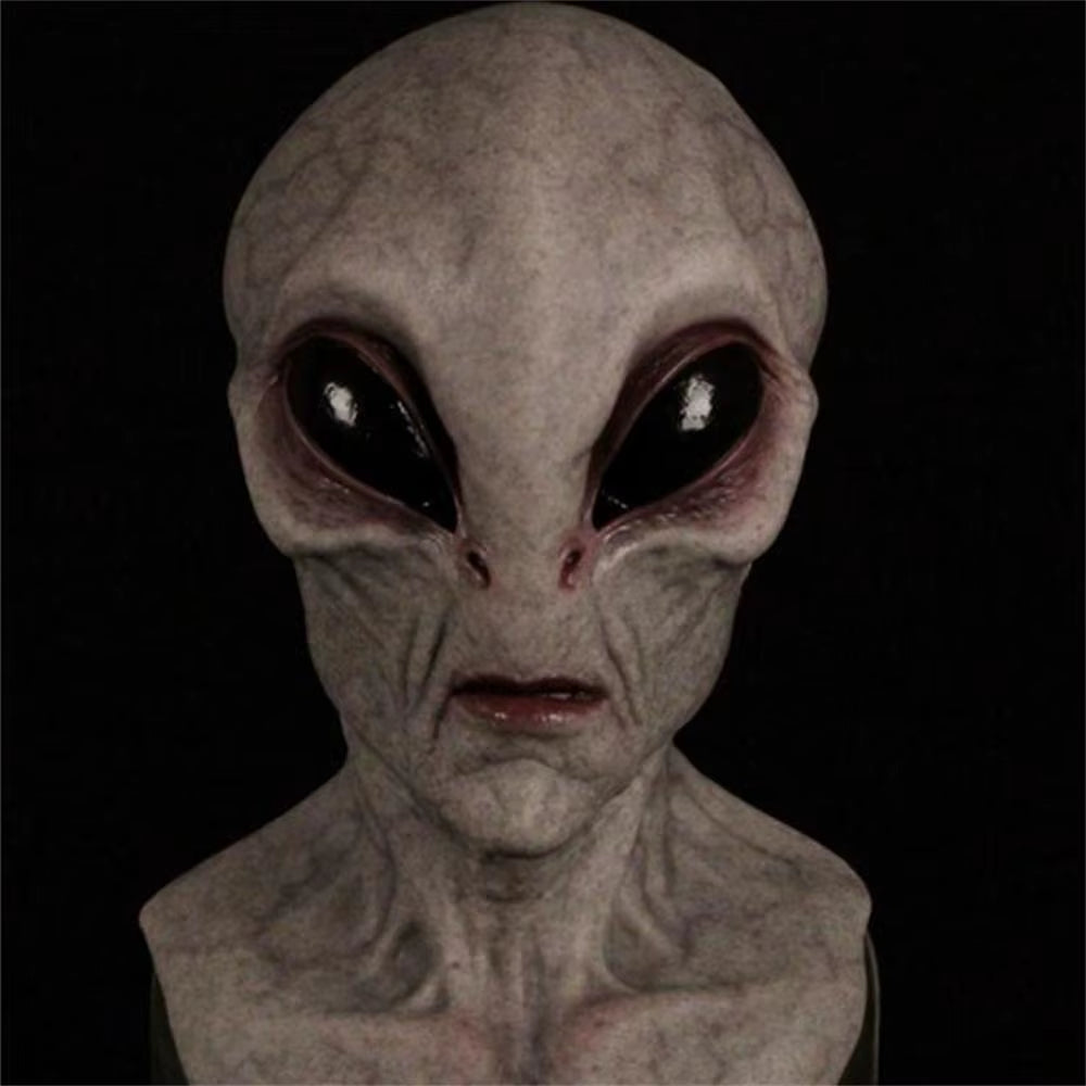 Halloween Alien Mask Scary Horrible Big Eyes Horror Alien Mask Full Head Latex Mask Mask Monster Mask Mondkapjes